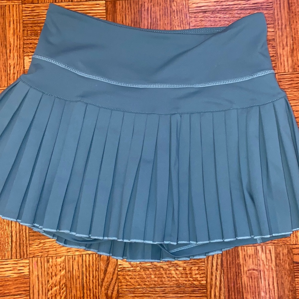 Pleated Blue Women's Skirt